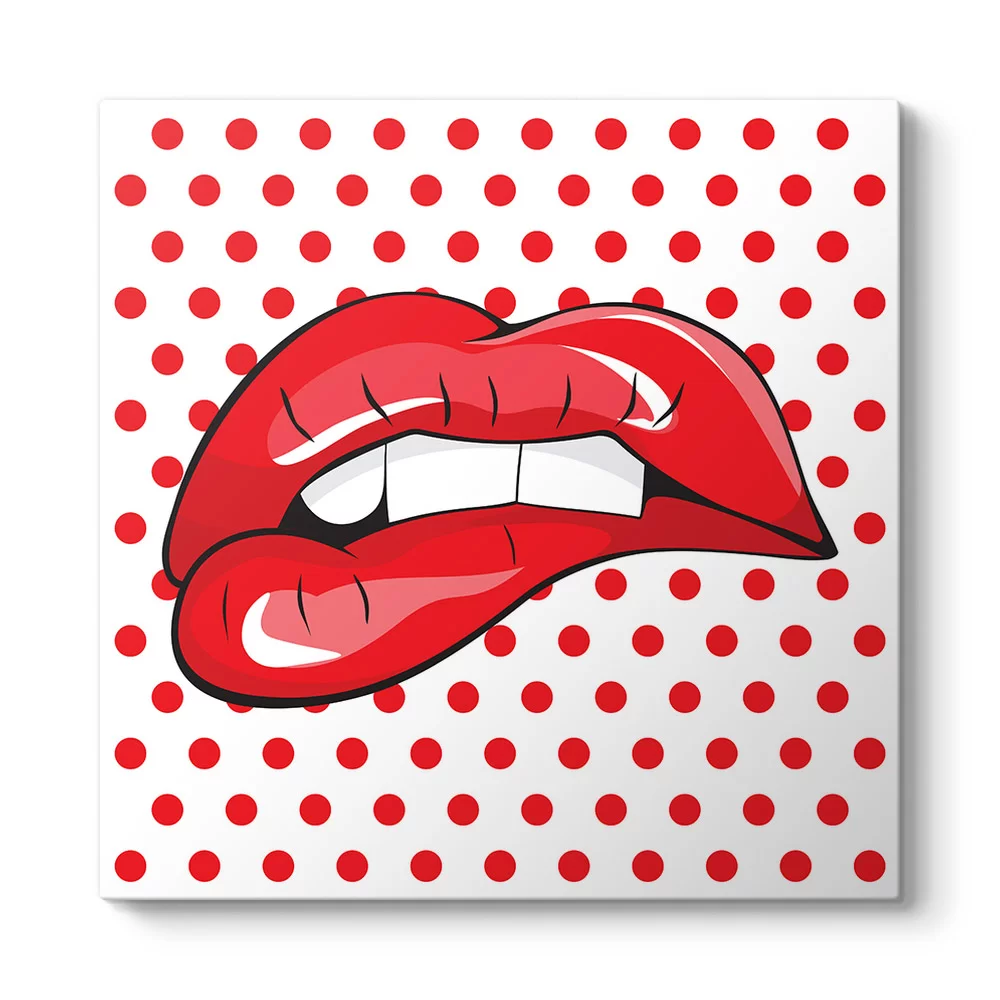 Dudak Popart Tablosu - Model 3